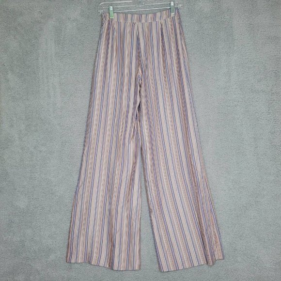 Samsoe & Samsoe Womens Palazzo Pants Elina Trousers Multicolor Stripe XS New - Picture 2 of 11
